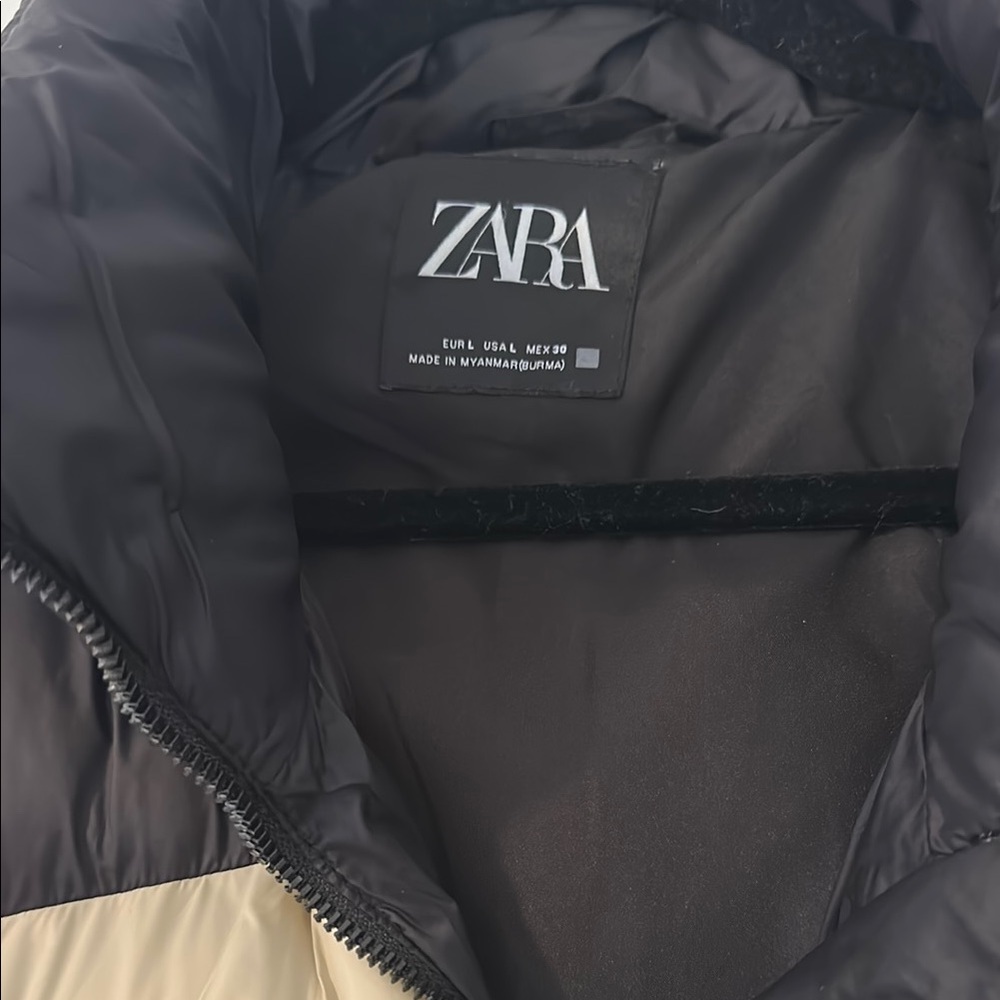 Zara Colorblock Puffer Jacket - Picture 2 of 3